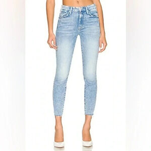 MOTHER High Waisted Looker Ankle Fray in Deep Breaths size 26 B985